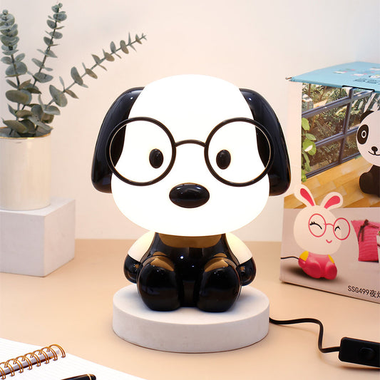 White Puppy Night Light Kids Lamp