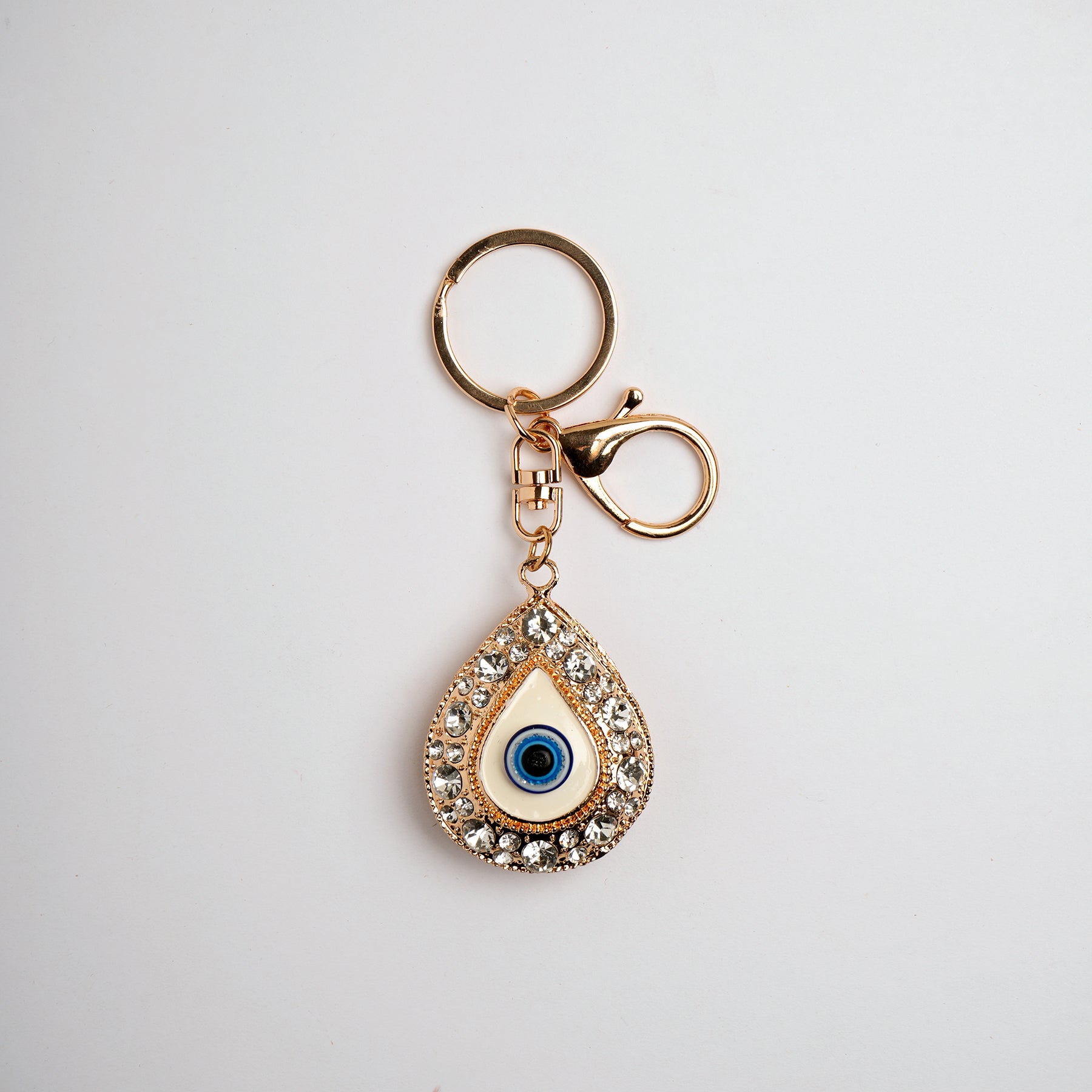 Golden Evil Eye Keychain 