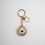 Golden Evil Eye Keychain 