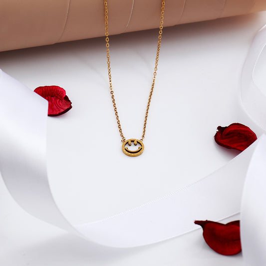 Keep Smile Golden Chain Pendant