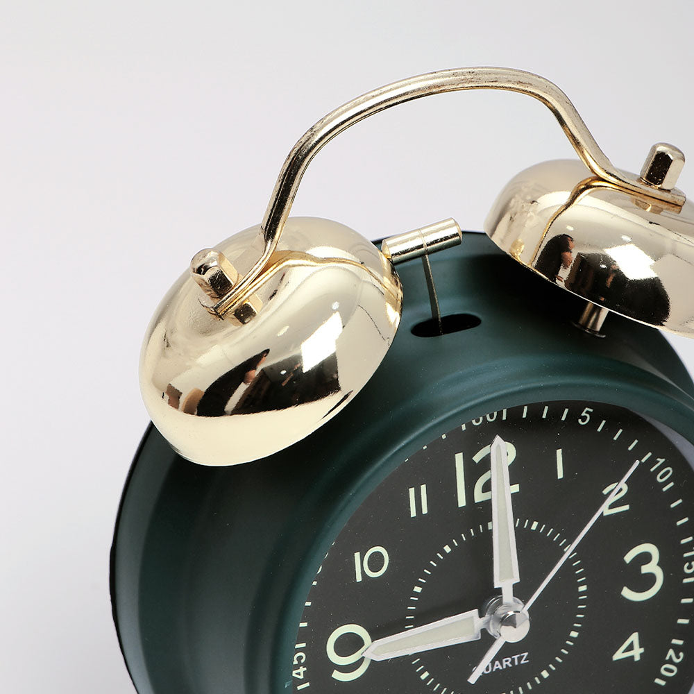 Green Twin Bell Alarm Clock