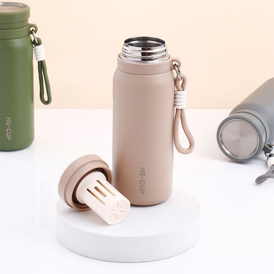 Beige Steel Sipper Bottle