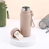 Beige Steel Sipper Bottle