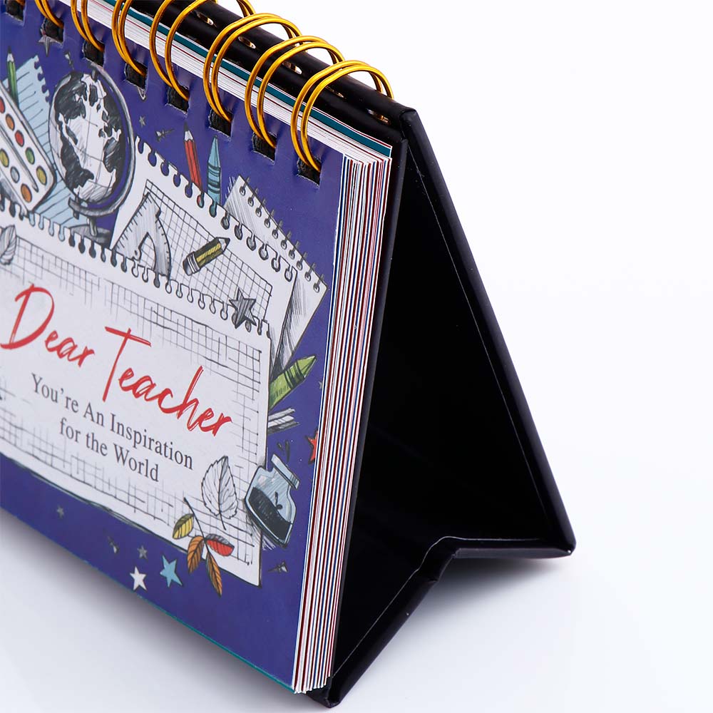 Dear Teacher - 365 Days Quotation Spiral Book
