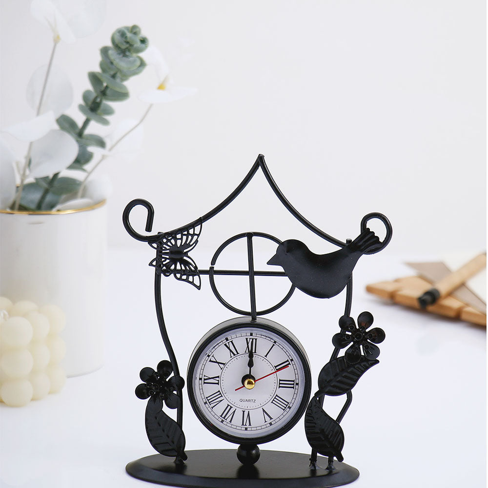 Birds Paradise Figurine Clock