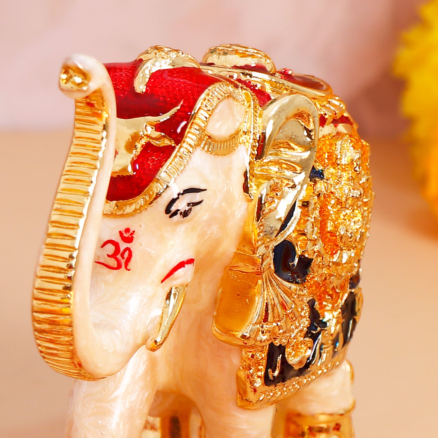 Majestic Vastu Golden Divine Elephant - Large