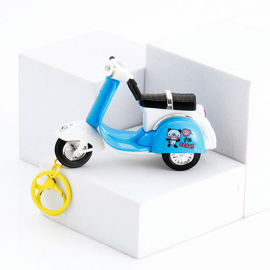 Blue Two Wheeler Keychain