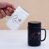 King and Queen Quoted Couple Mugs