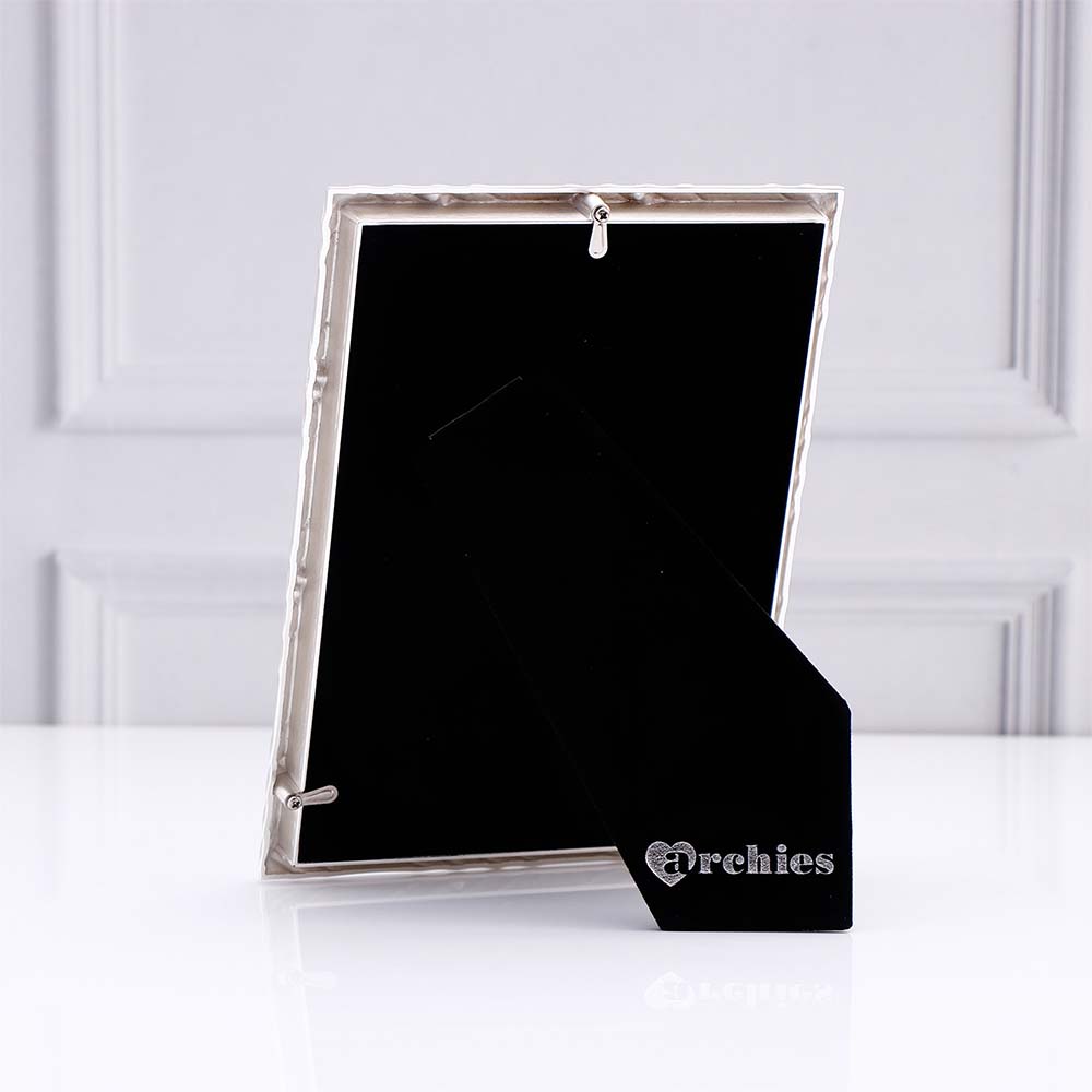 Silver Plated Bordered Engraved Photo Frame