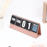Black Quoted Desk Top Perpetual Calendar 2026