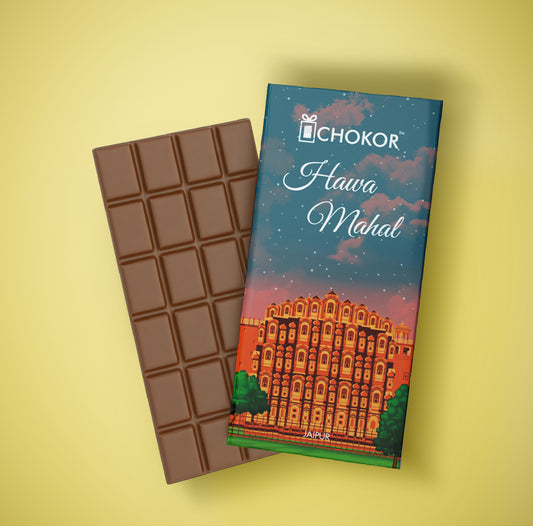 CHOKOR Hawa Mahal - Blueberry Flavoured Chocolate Bar