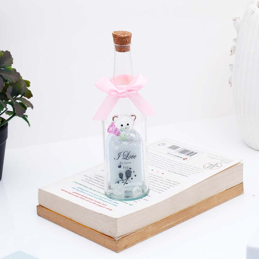 I Love To Love You Glass Quotation Bottle