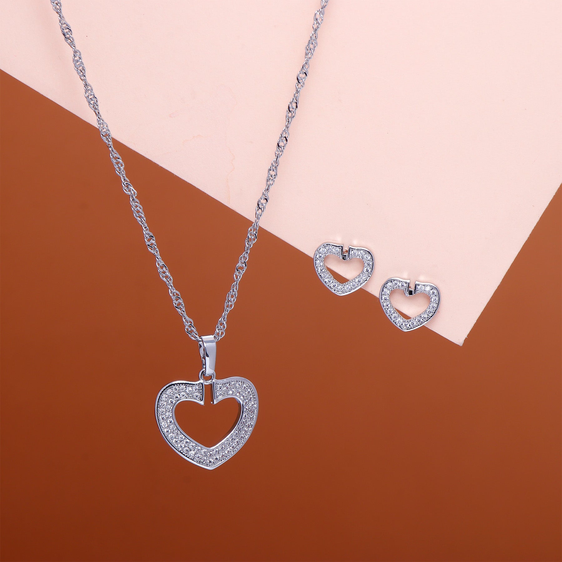 Ever Amour Pendant with Earring Set