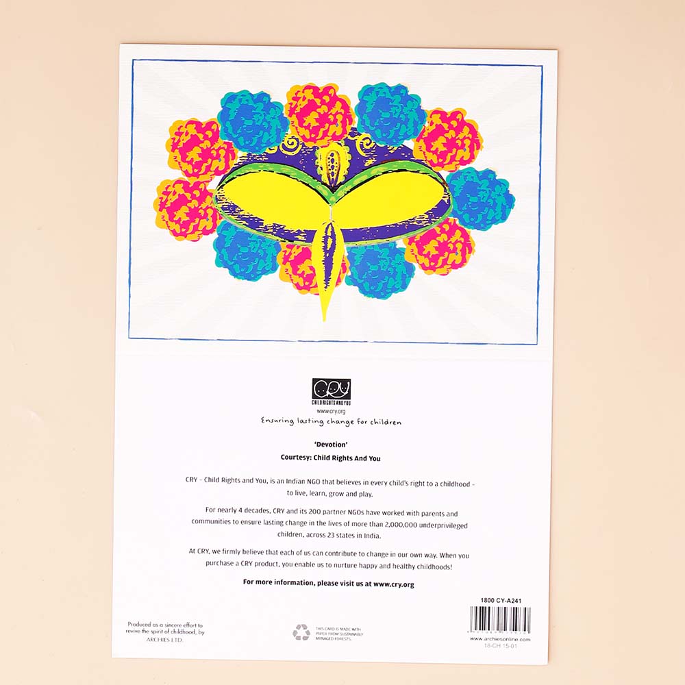 Artistic Diwali Seasons Greeting Card Pack Of 10