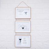 Ivory Multi-Space Hanging Photo Frame