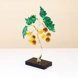 Green Crystal Flower Tree Showpiece
