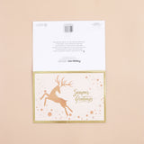 Pack Of 10 Golden Deer Seasons Greeting Card
