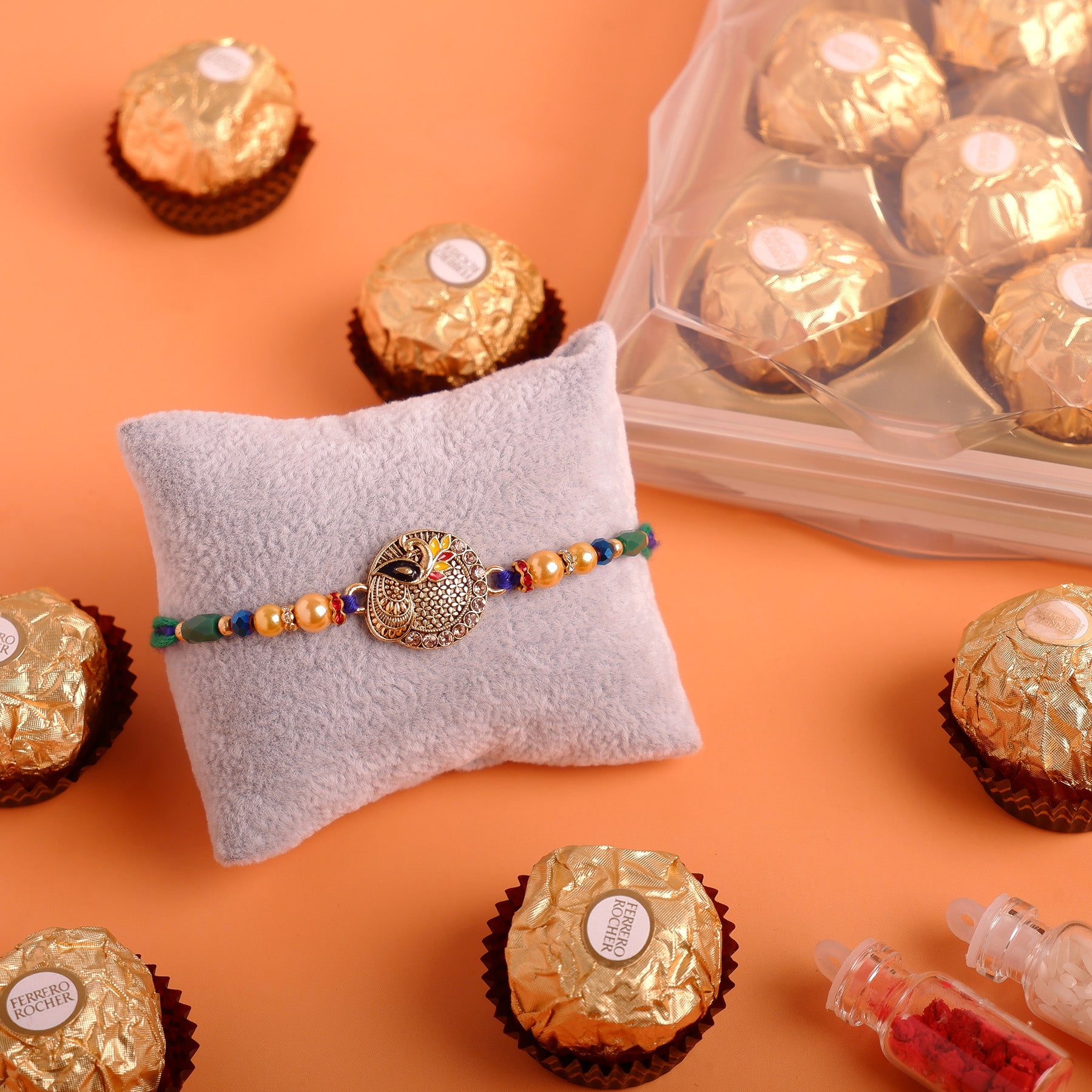 Protective Rakhi with Ferrero Rocher Gift Box