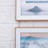 Ivory Dual Space Hanging Photo Frame