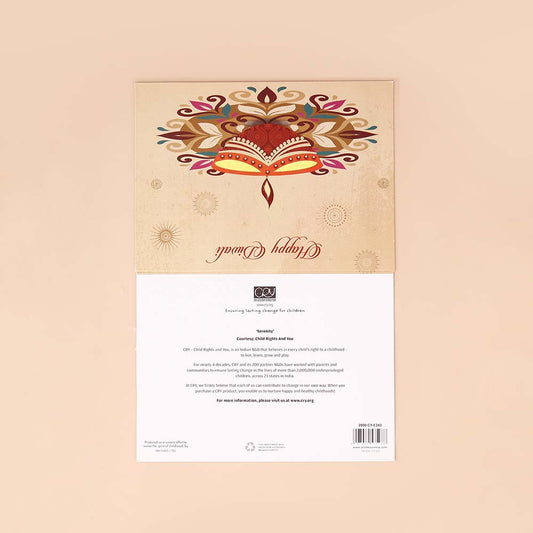 Pack Of 10 Heartfelt Diwali Seasons Greeting Card