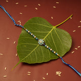 Traditional Blue Floral Rakhi