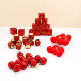 Red Christmas Decor For Tree - 48 Units