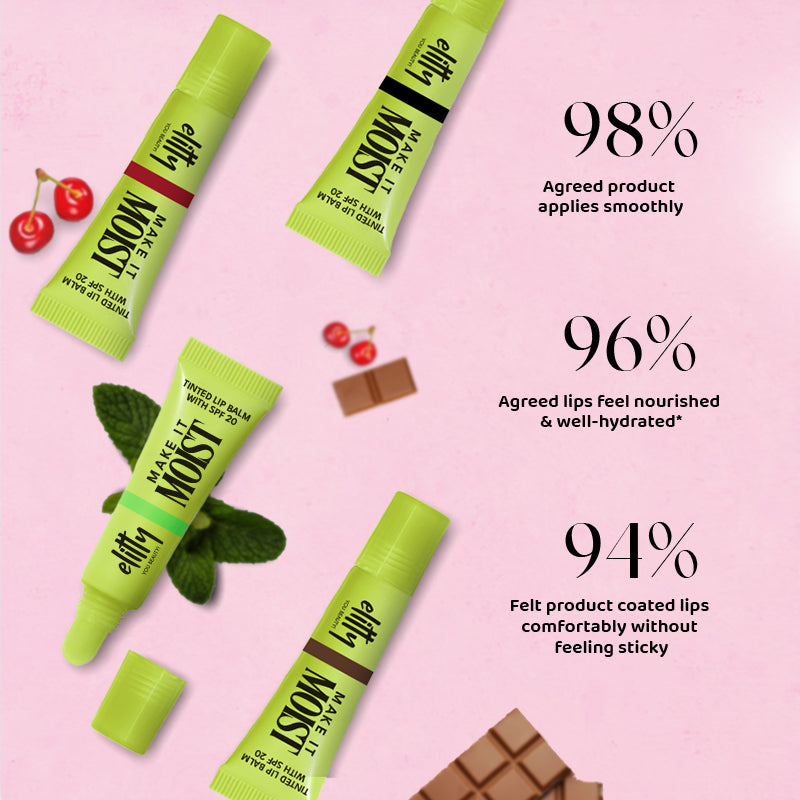 Elitty Imposter (Strawberry- Black) Lip Balm , Gentle & Safe for Everyday Use (6 GM)