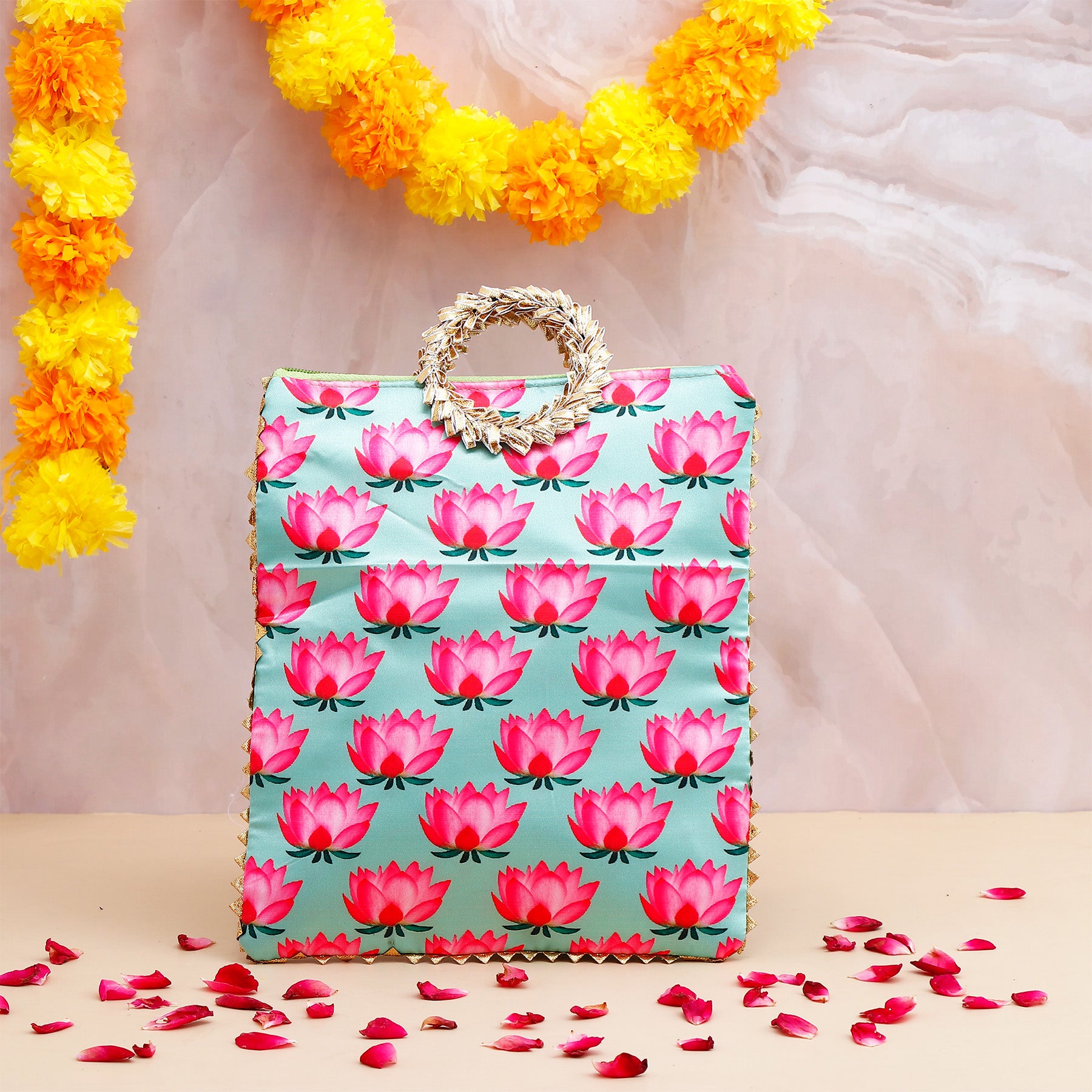 Shree Ganesha Idol with Blue Bag and Modak 250 GM