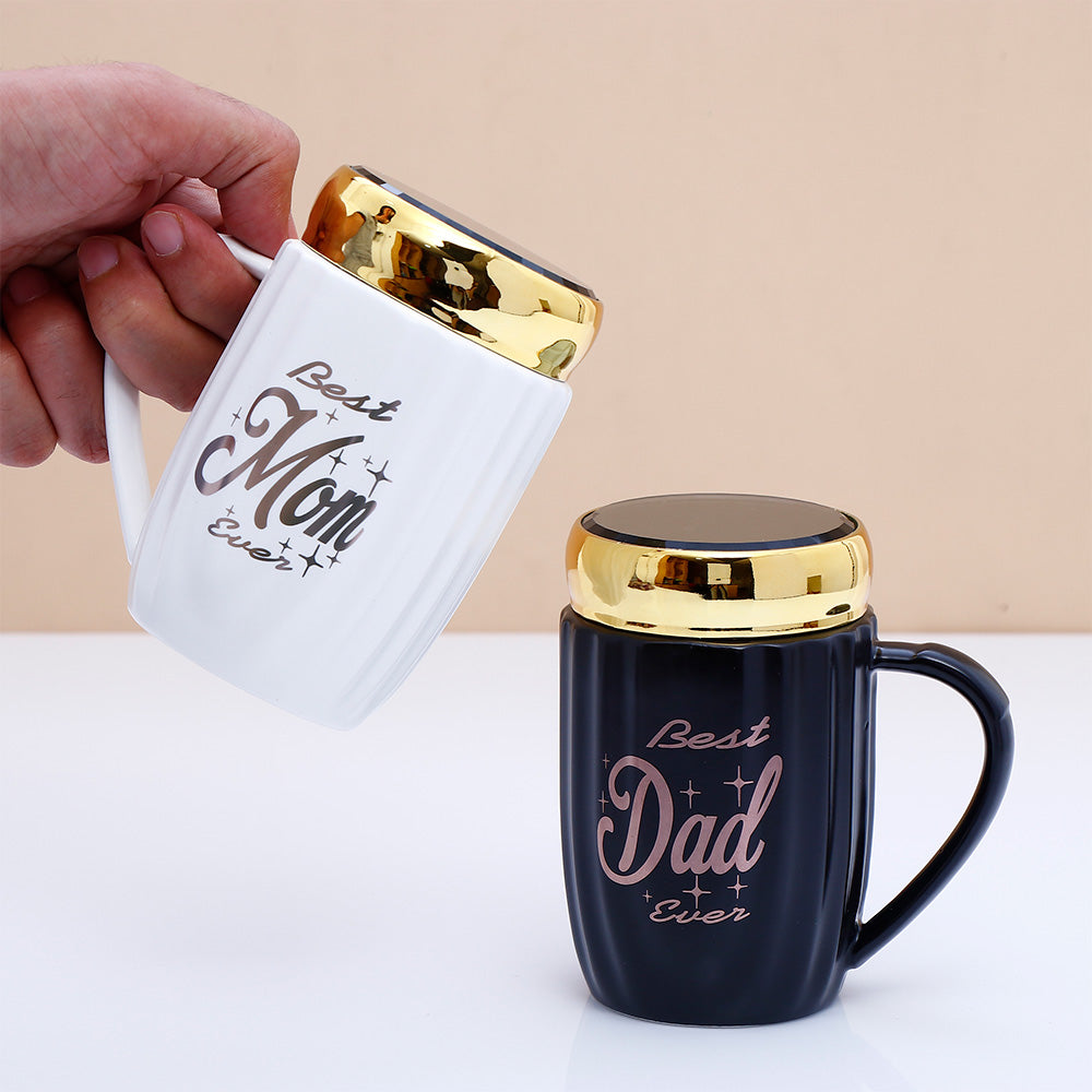 Best Mom and Best Dad Quoted Couple Mugs
