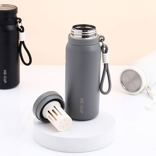 Grey Steel Sipper Bottle