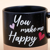 You Make me Happy Quoted Cork Base Mug