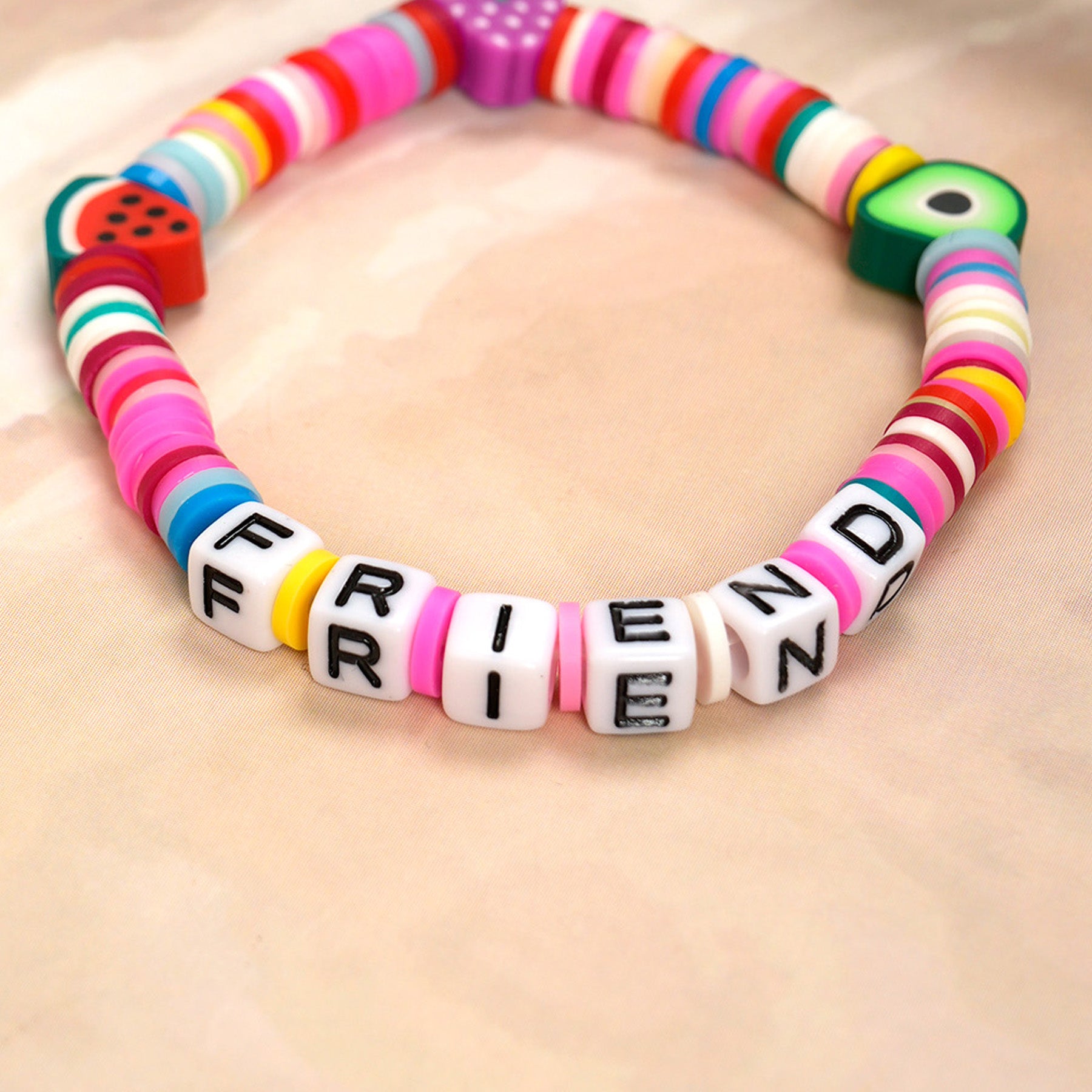 Colour Loop Fruit Bead Friendship Bracelet