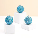 Glittery Christmas Blue Balls