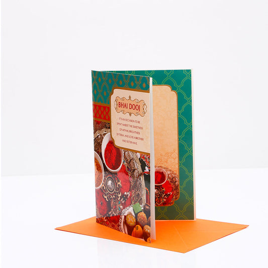 Warm Wishes Bhai Dooj Greeting Card