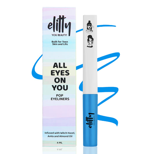 Elitty Light Blue  Matte Pop Coloured Eyeliner - Santorini (4ml)