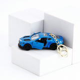 Cobalt Blue Sports Car Keychain