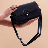 Archies Black Luxe Diva Handbag with Adjustable Straps