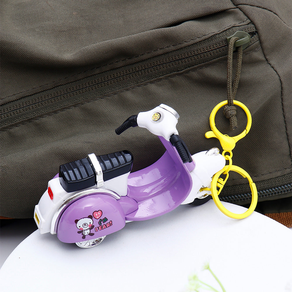 Keychains For Two Wheeler Purple Two Wheeler Keychain