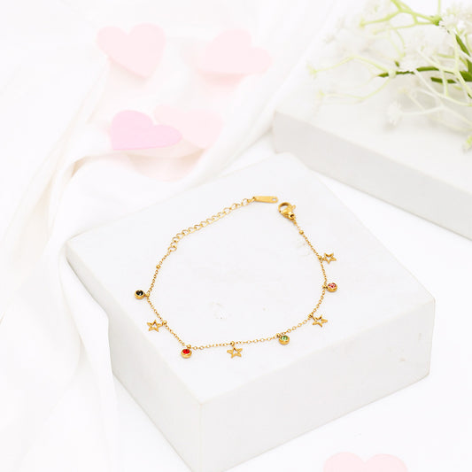 Celestial Stars Golden Bracelet