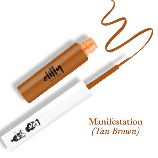 Elitty Tan Brown Matte Pop Coloured Eyeliner - Manifestation (4ml)
