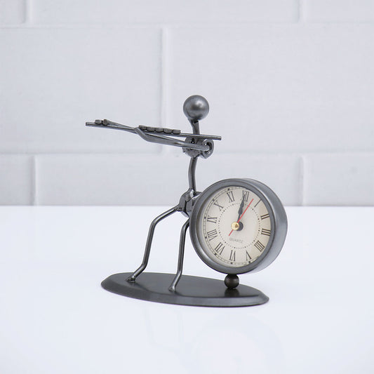 Flute Figurine Clock
