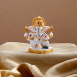 Lord Ganesha Idol with Pearl Diya Pack of 4