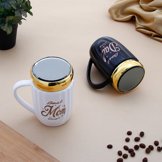 Best Mom and Best Dad Quoted Couple Mugs