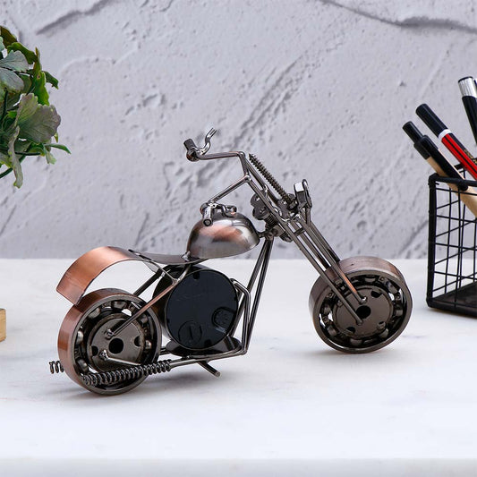 Vintage Motorcycle Desk Clock