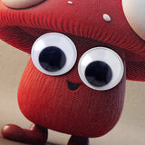 Mushroom Theme Googli Eyes Spiral Notebook