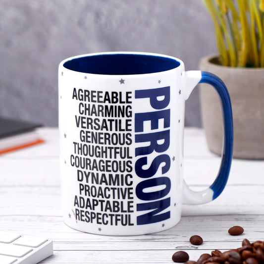 Archies Quoted Ceramic Mug - Person 350 ml