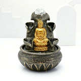 Meditating Budda Spiritual Fountain with LED Light