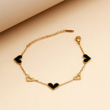 Black Heart Golden Diva Bracelet