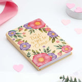 Yellow Floral Pattern Notebook