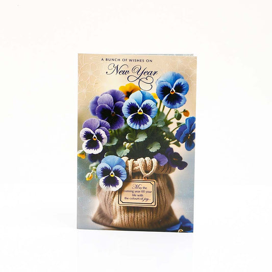 Bunch Of New Year Wishes Greeting Card with Envelope